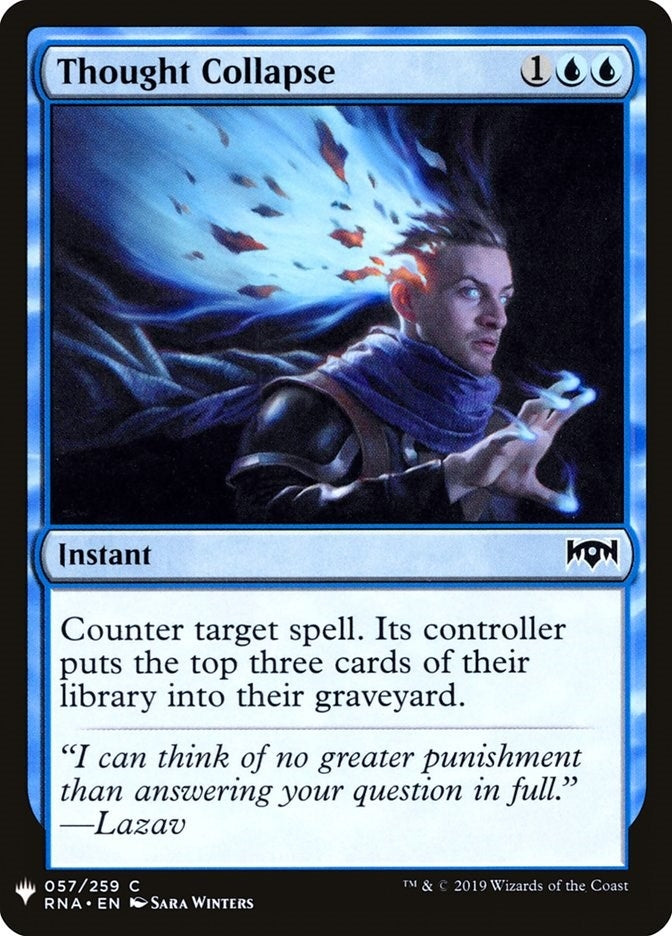 Image for Thought Collapse (57) [The List Reprints] - Magic: The Gathering