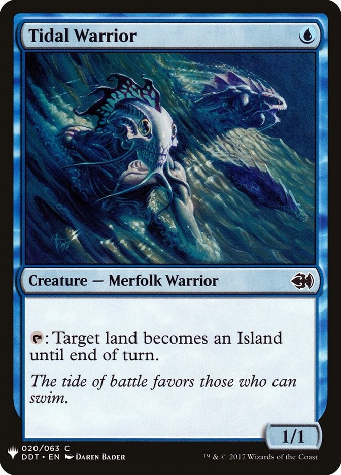 Image for Tidal Warrior (20) [The List Reprints] - Magic: The Gathering