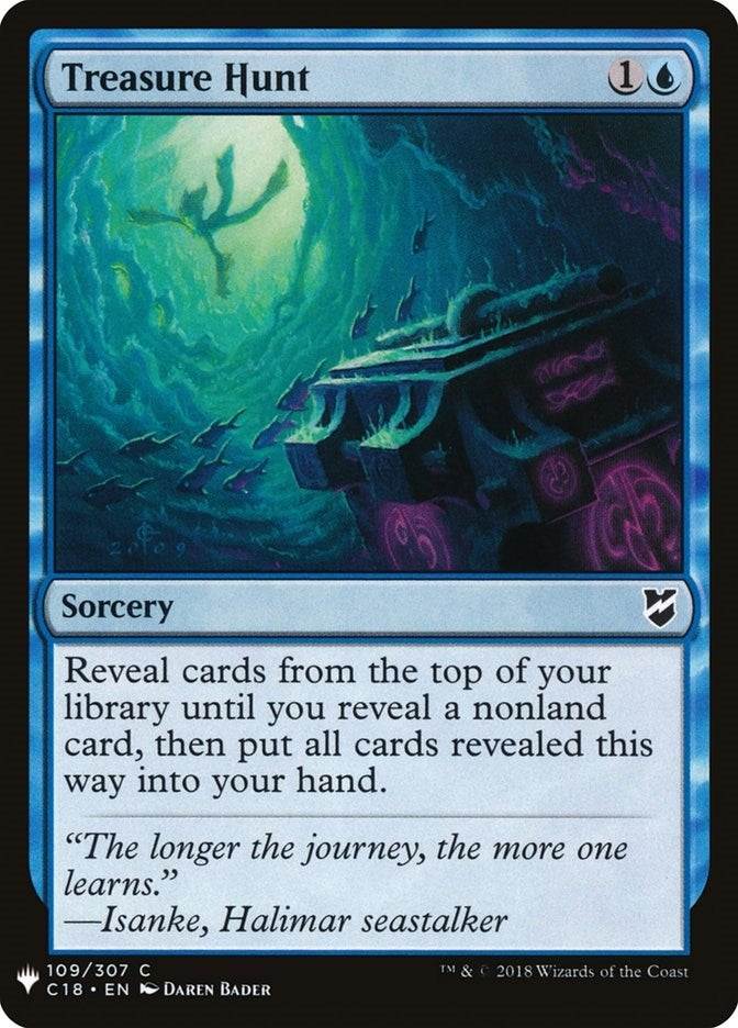 Image for Treasure Hunt (109) [The List Reprints] - Magic: The Gathering