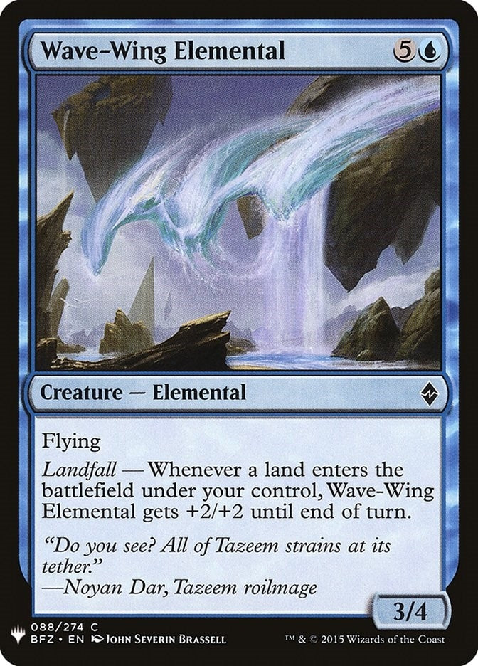 Image for Wave-Wing Elemental (88) [The List Reprints] - Magic: The Gathering