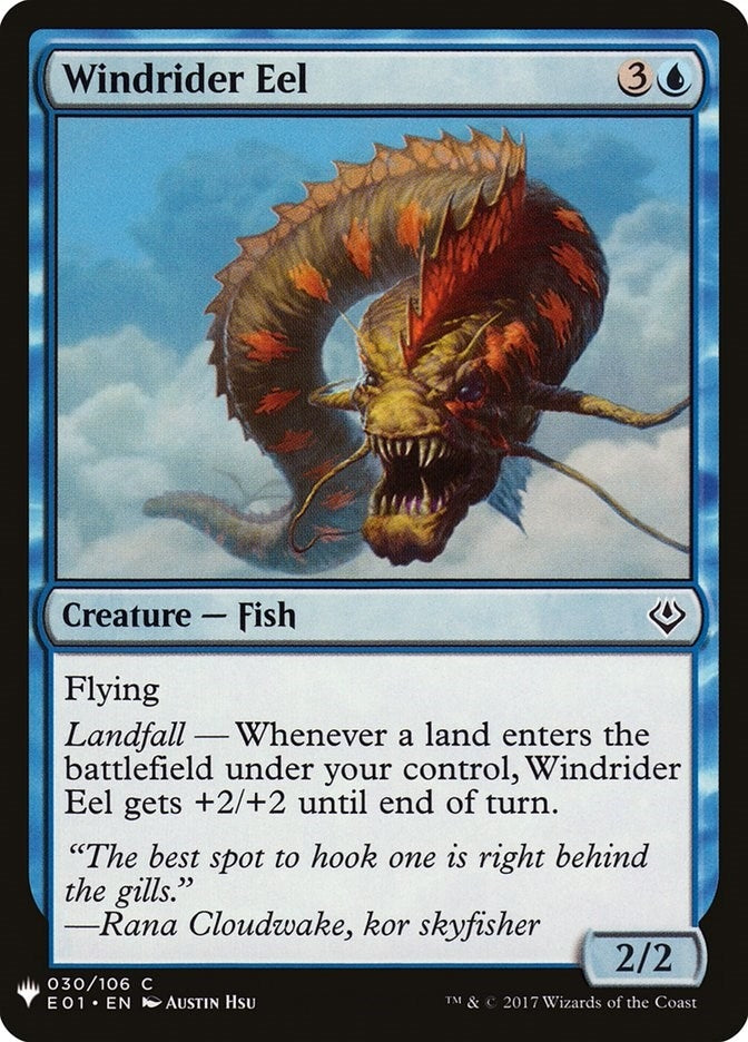 Image for Windrider Eel (30) [The List Reprints] - Magic: The Gathering