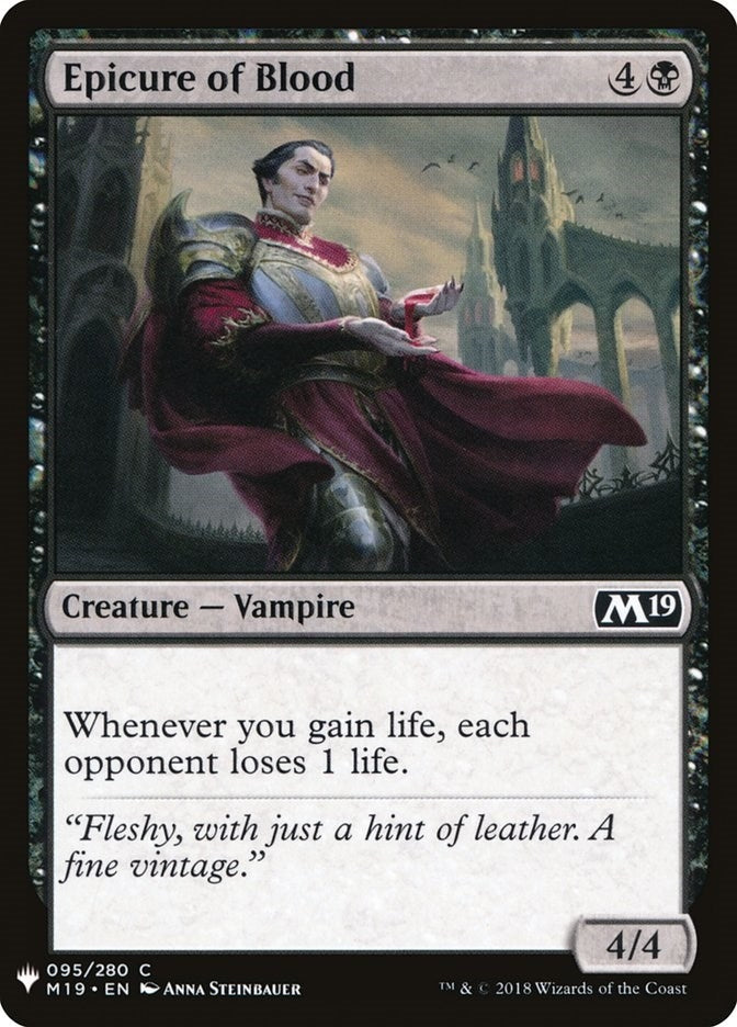 Image for Epicure of Blood (95) [The List Reprints] - Magic: The Gathering