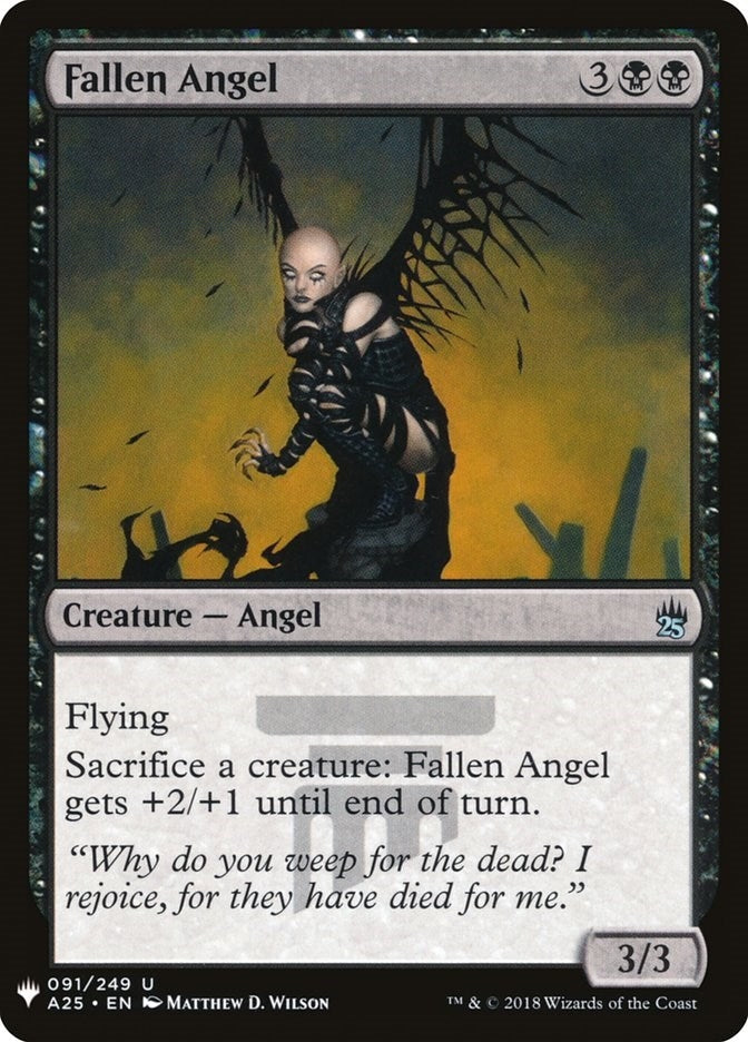 Image for Fallen Angel (91) [The List Reprints] - Magic: The Gathering