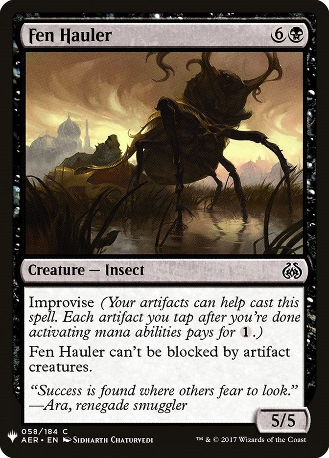 Image for Fen Hauler (58) [The List Reprints] - Magic: The Gathering