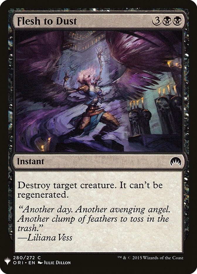 Image for Flesh to Dust (280) [The List Reprints] - Magic: The Gathering