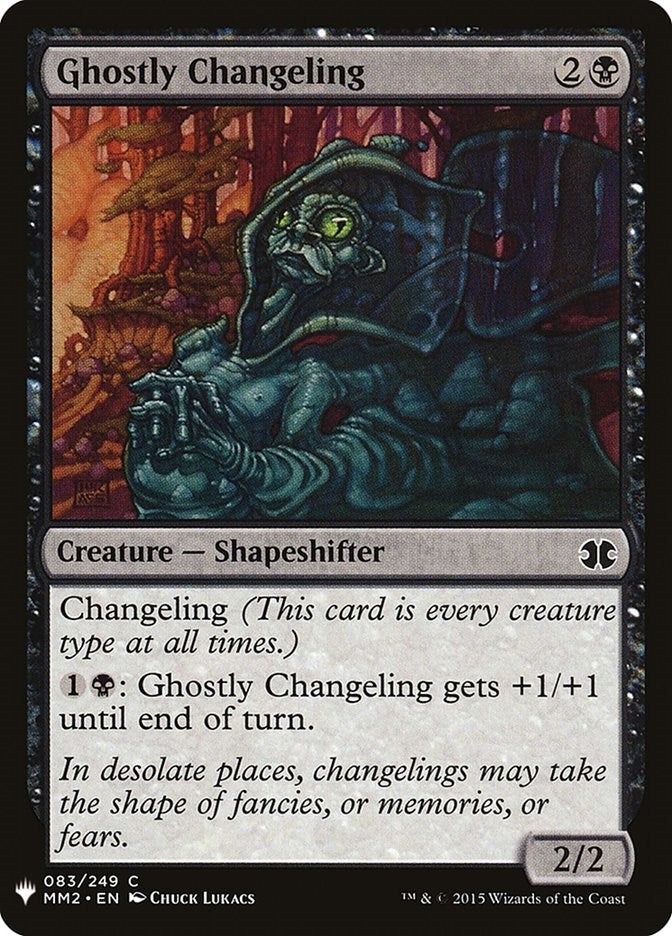 Image for Ghostly Changeling (83) [The List Reprints] - Magic: The Gathering