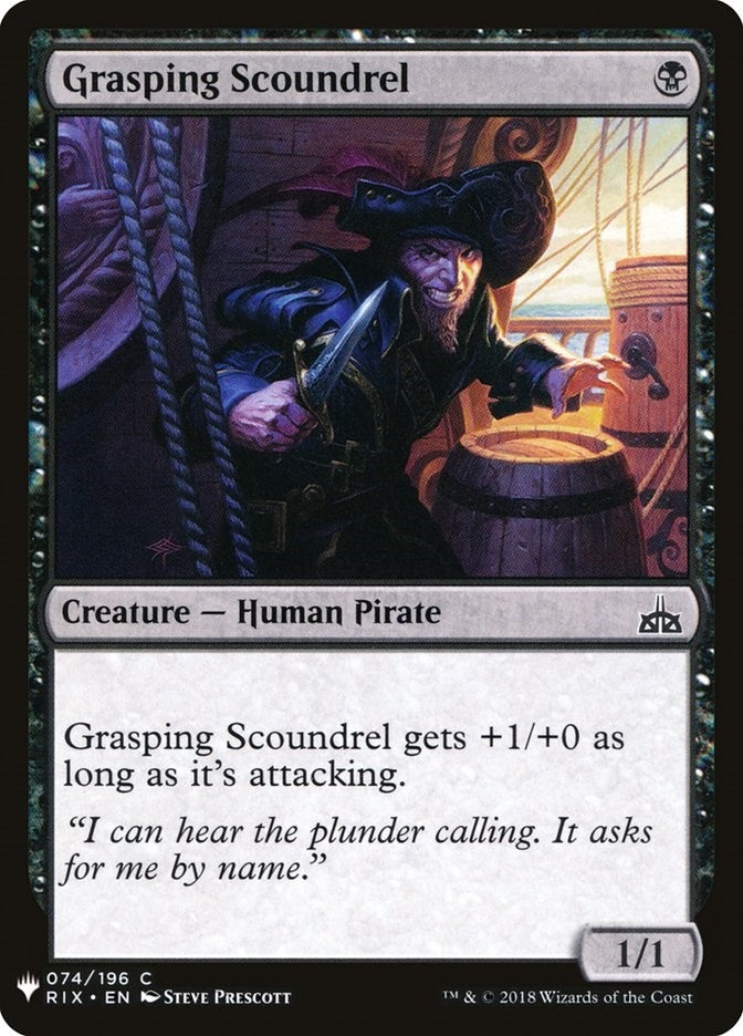 Image for Grasping Scoundrel (74) [The List Reprints] - Magic: The Gathering