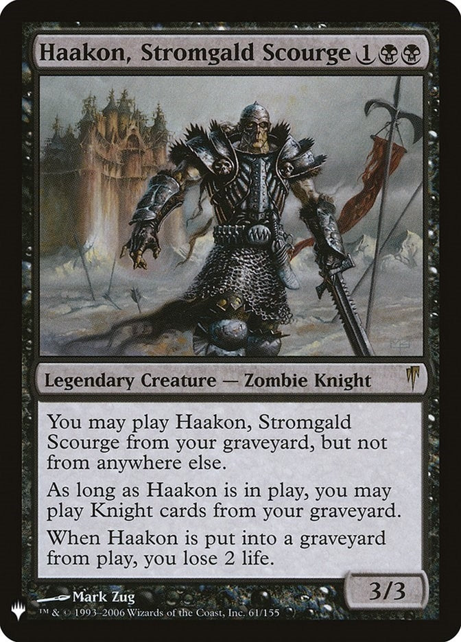 Image for Haakon, Stromgald Scourge (61) [The List Reprints] - Magic: The Gathering