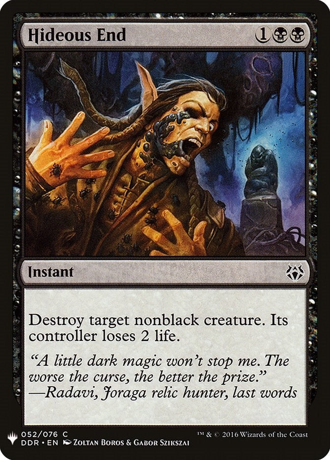 Hideous End (52) [The List Reprints]
