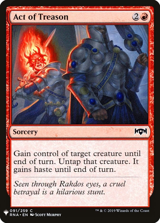 Image for Act of Treason (91) [The List Reprints] - Magic: The Gathering