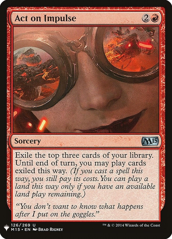 Image for Act on Impulse (126) [The List Reprints] - Magic: The Gathering