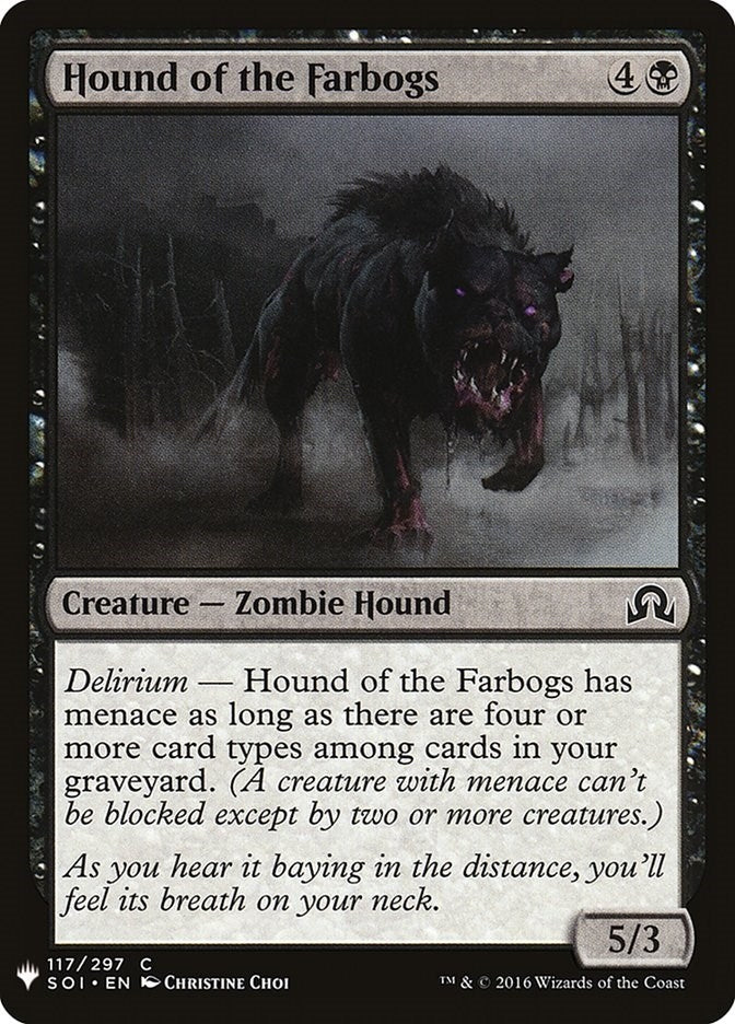 Image for Hound of the Farbogs (117) [The List Reprints] - Magic: The Gathering