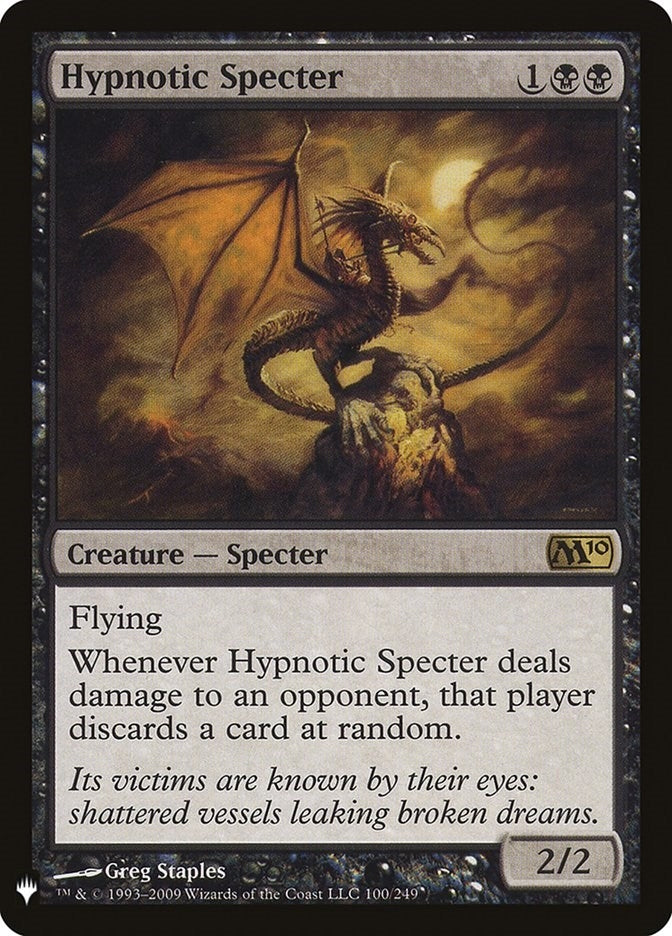 Image for Hypnotic Specter (100/249) [The List Reprints] - Magic: The Gathering