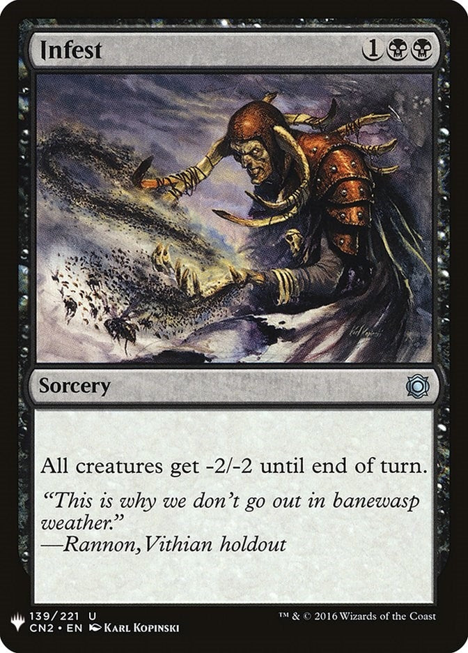 Image for Infest (139) [The List Reprints] - Magic: The Gathering