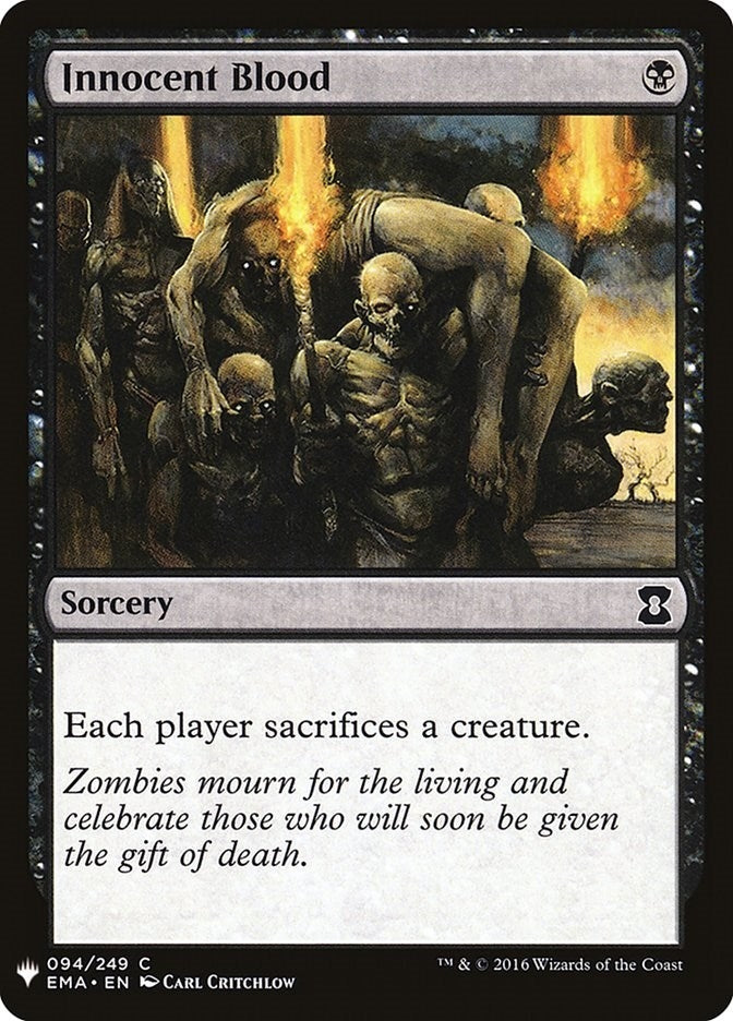 Image for Innocent Blood (94) [The List Reprints] - Magic: The Gathering