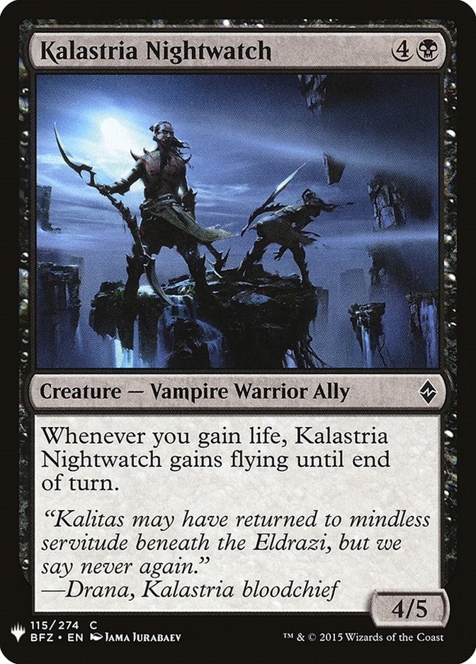 Image for Kalastria Nightwatch (115) [The List Reprints] - Magic: The Gathering