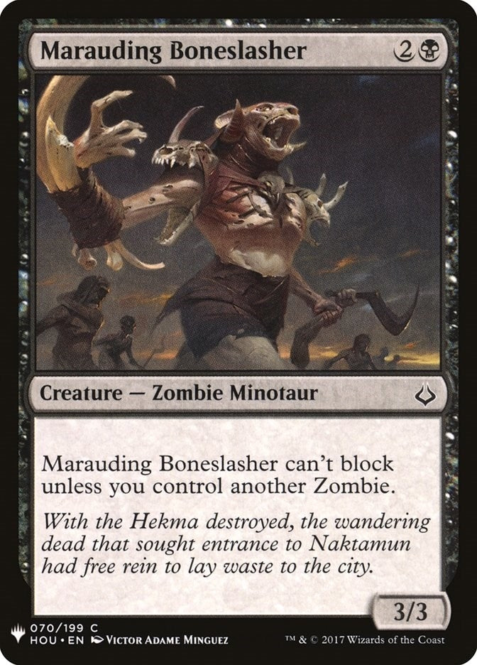 Image for Marauding Boneslasher (70) [The List Reprints] - Magic: The Gathering