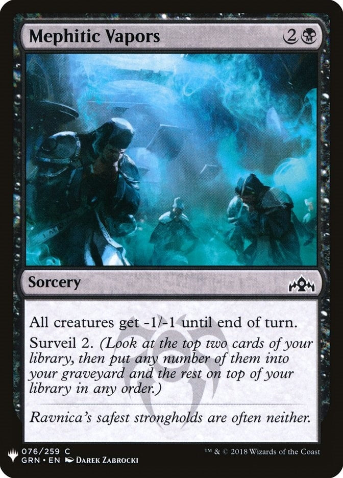 Image for Mephitic Vapors (76) [The List Reprints] - Magic: The Gathering