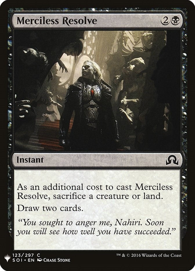 Image for Merciless Resolve (123) [The List Reprints] - Magic: The Gathering