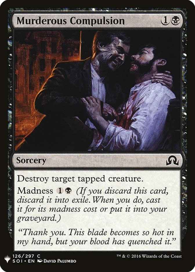 Image for Murderous Compulsion (126) [The List Reprints] - Magic: The Gathering