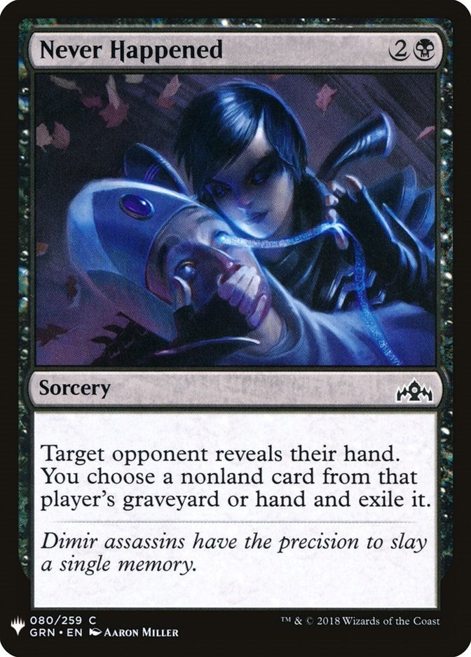 Image for Never Happened (80) [The List Reprints] - Magic: The Gathering
