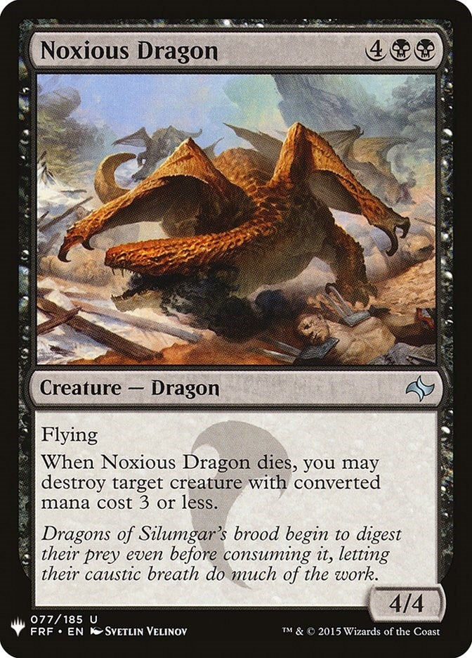 Image for Noxious Dragon (77) [The List Reprints] - Magic: The Gathering