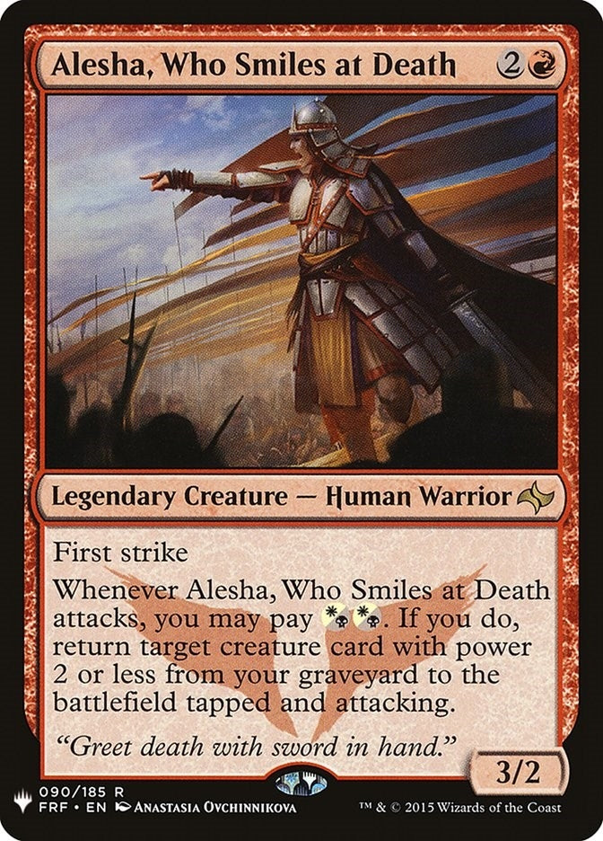 Image for Alesha, Who Smiles at Death (090/185) [The List Reprints] - Magic: The Gathering