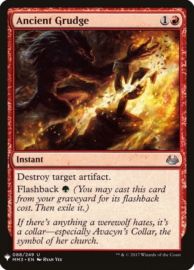 Image for Ancient Grudge (88) [The List Reprints] - Magic: The Gathering