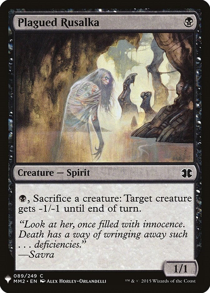 Image for Plagued Rusalka (89) [The List Reprints] - Magic: The Gathering