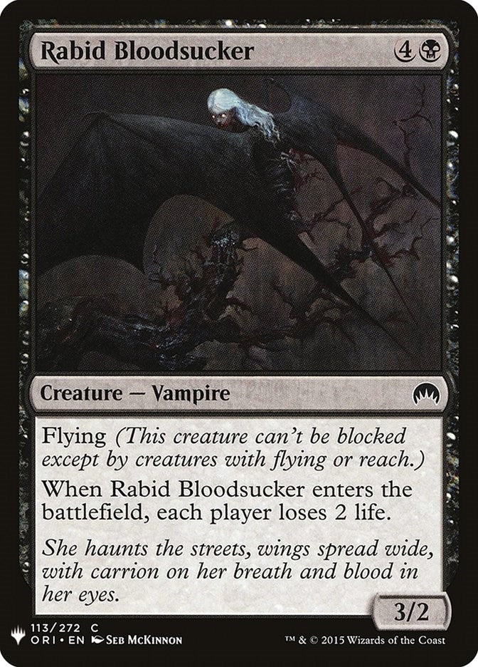 Image for Rabid Bloodsucker (113) [The List Reprints] - Magic: The Gathering