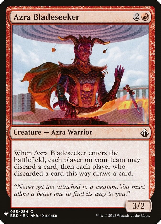Image for Azra Bladeseeker (55) [The List Reprints] - Magic: The Gathering