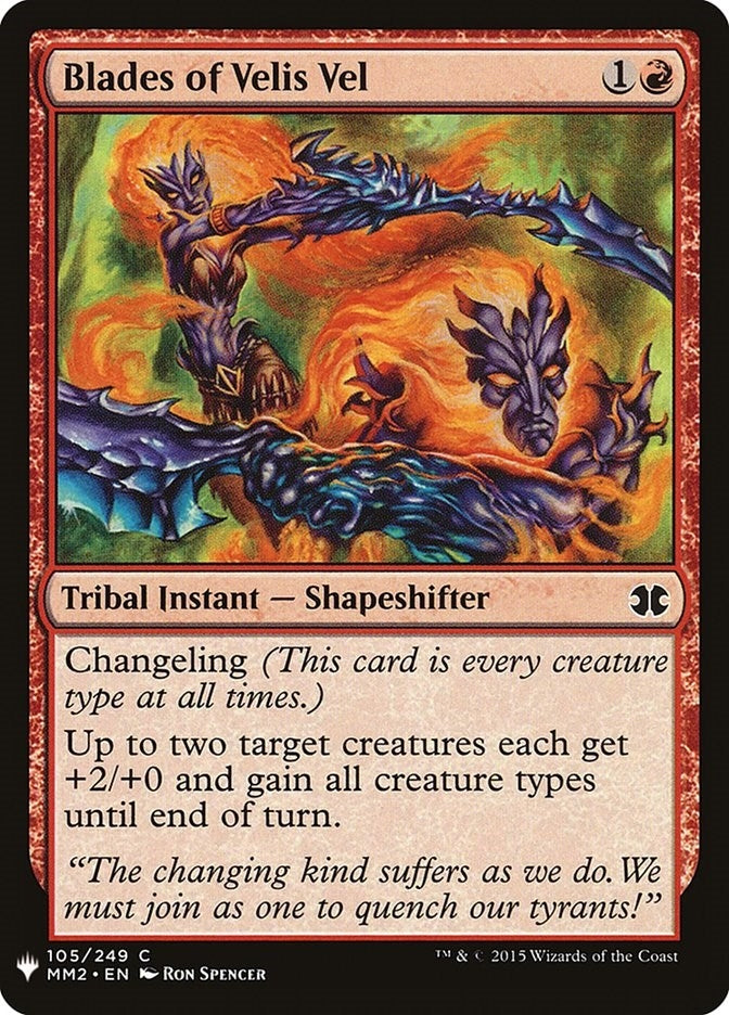 Image for Blades of Velis Vel (105) [The List Reprints] - Magic: The Gathering