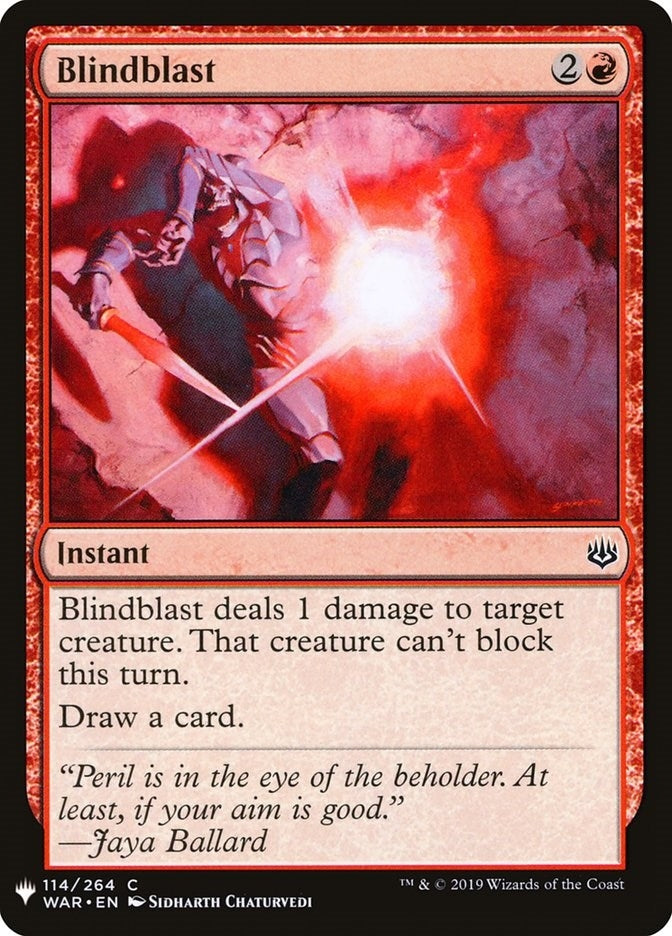 Image for Blindblast (114) [The List Reprints] - Magic: The Gathering