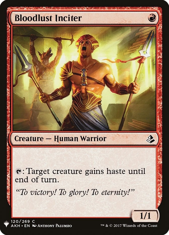Image for Bloodlust Inciter (120) [The List Reprints] - Magic: The Gathering