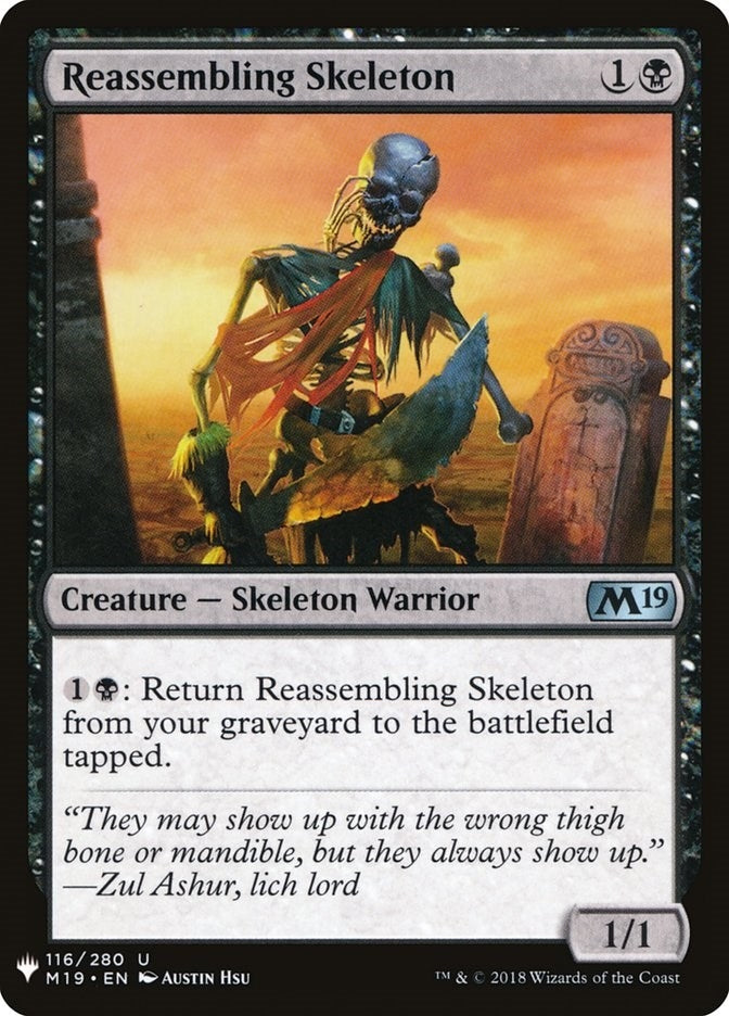 Image for Reassembling Skeleton (116) [The List Reprints] - Magic: The Gathering