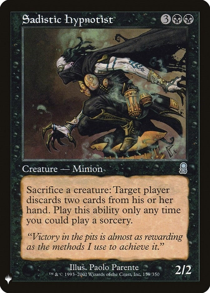 Image for Sadistic Hypnotist (159) [The List Reprints] - Magic: The Gathering