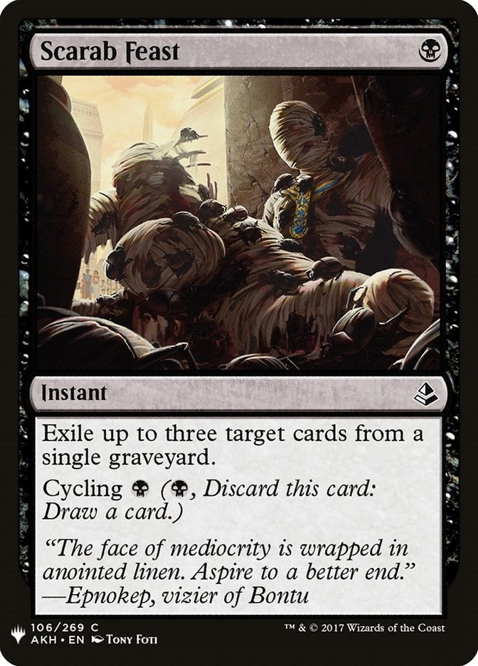 Image for Scarab Feast (106) [The List Reprints] - Magic: The Gathering