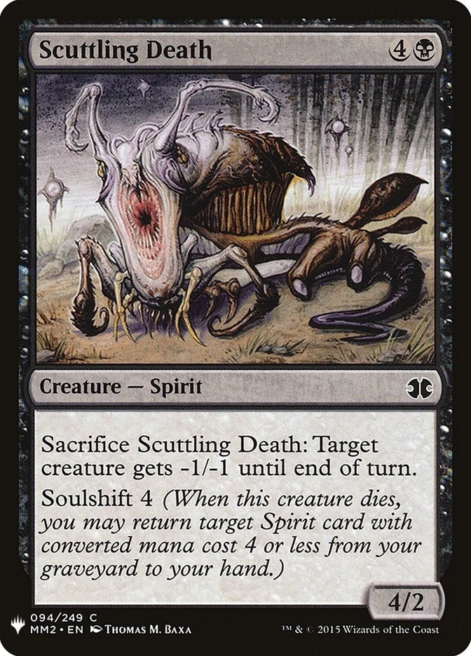Image for Scuttling Death (94) [The List Reprints] - Magic: The Gathering
