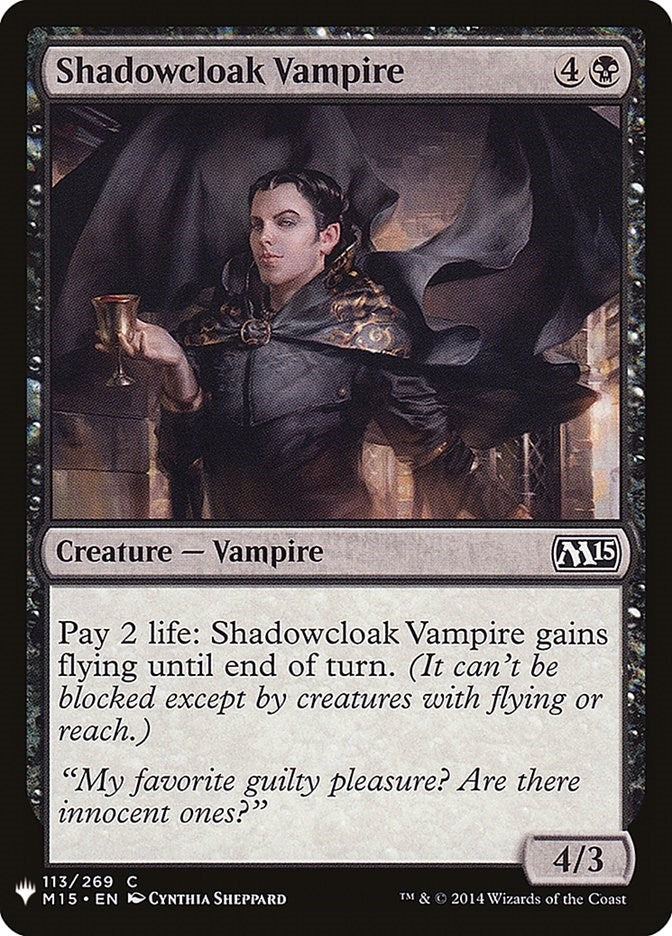 Image for Shadowcloak Vampire (113) [The List Reprints] - Magic: The Gathering