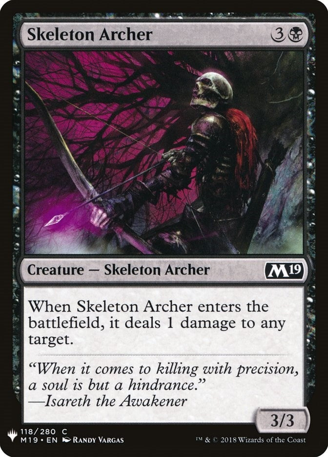 Image for Skeleton Archer (118) [The List Reprints] - Magic: The Gathering