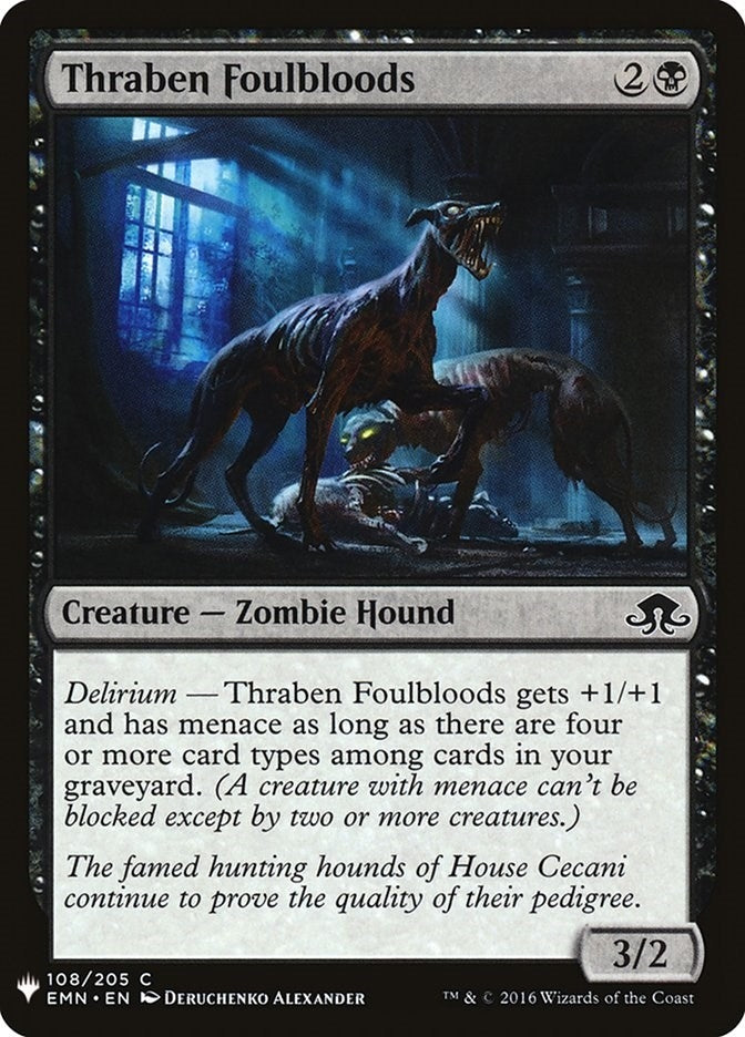 Image for Thraben Foulbloods (108) [The List Reprints] - Magic: The Gathering