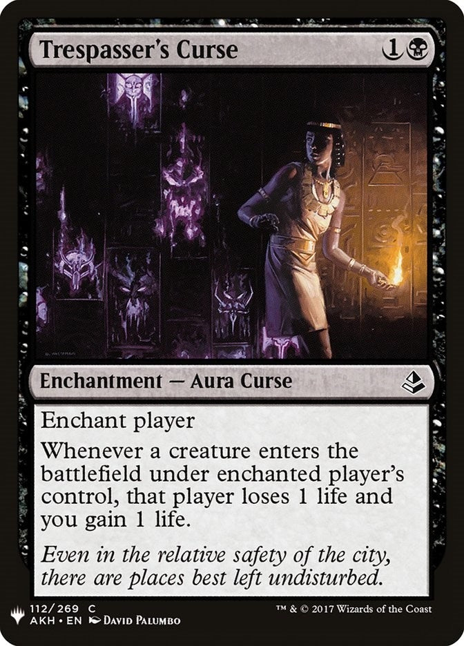 Image for Trespasser's Curse (112) [The List Reprints] - Magic: The Gathering
