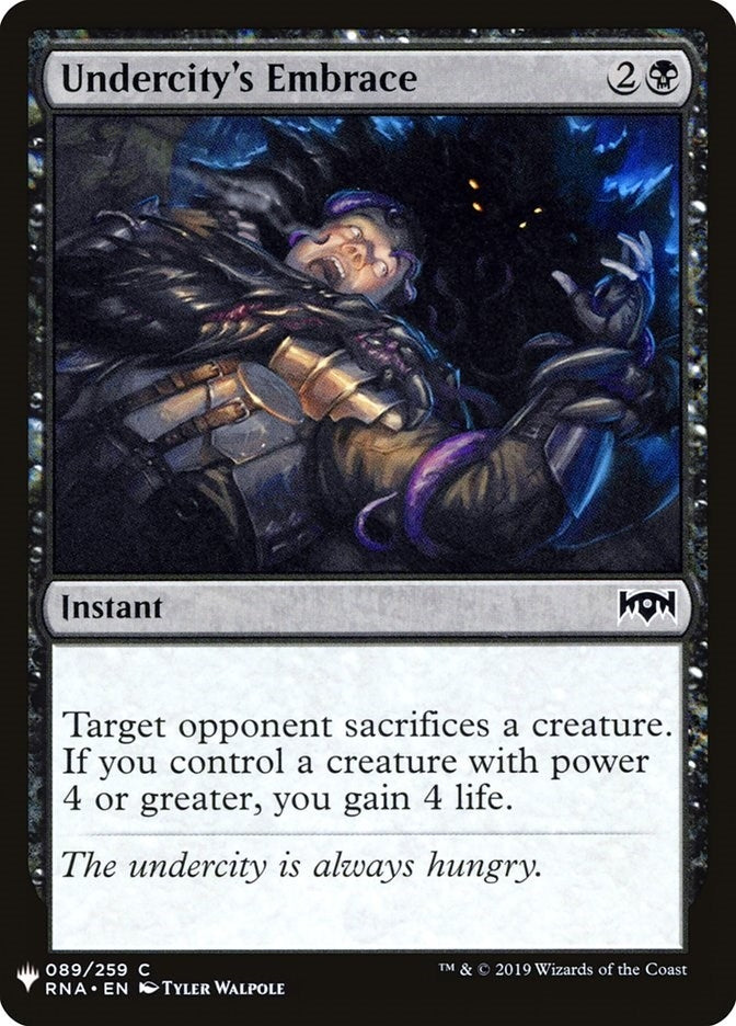 Image for Undercity's Embrace (89) [The List Reprints] - Magic: The Gathering