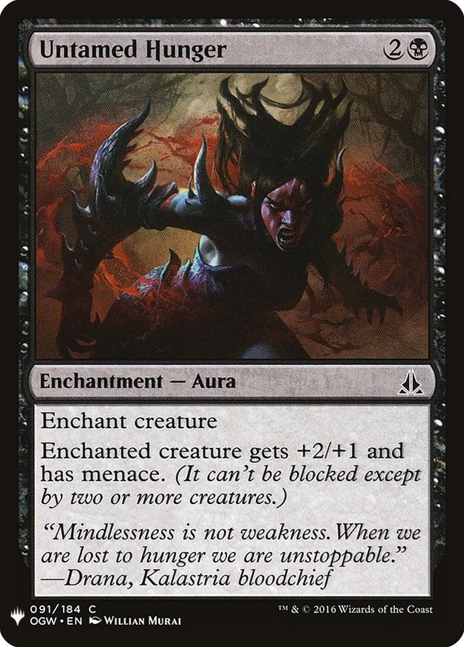 Image for Untamed Hunger (91) [The List Reprints] - Magic: The Gathering