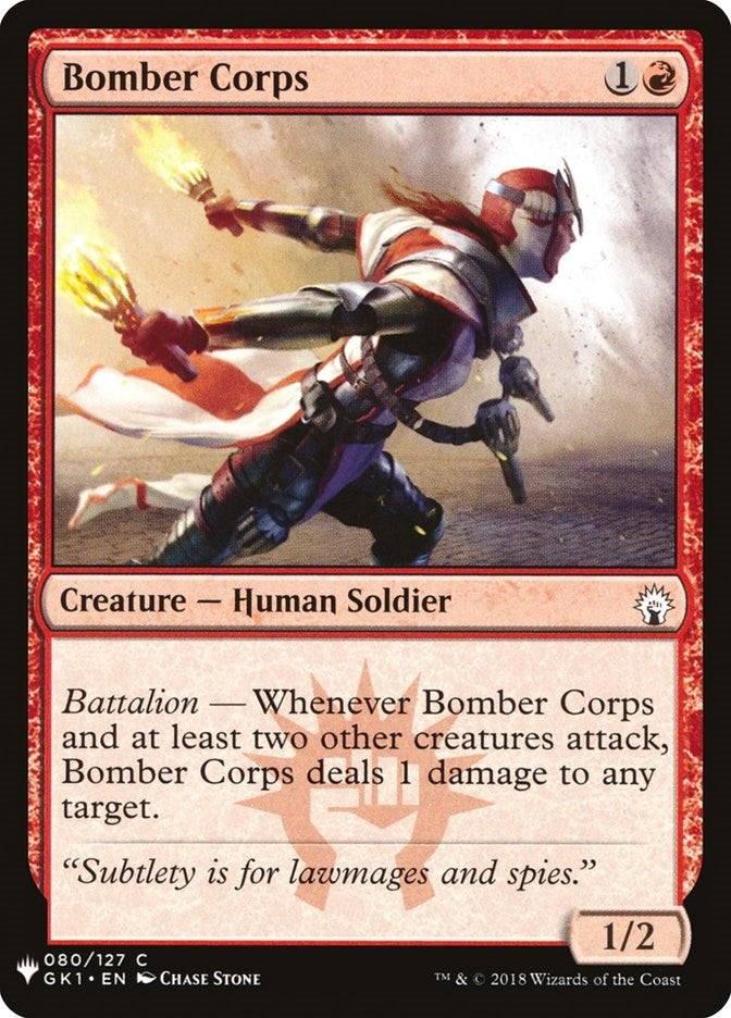 Image for Bomber Corps (80) [The List Reprints] - Magic: The Gathering