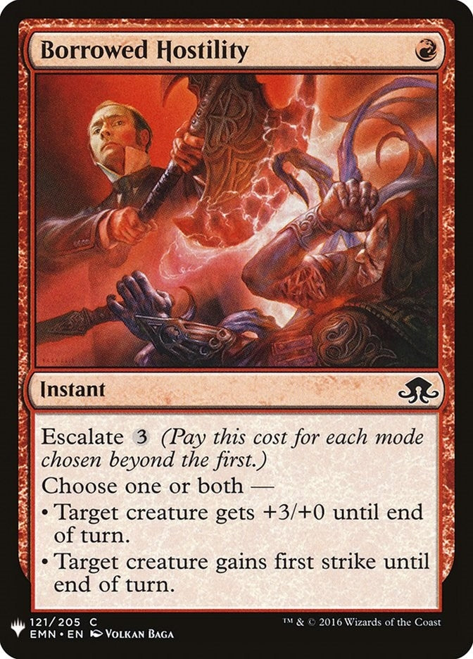 Image for Borrowed Hostility (121) [The List Reprints] - Magic: The Gathering