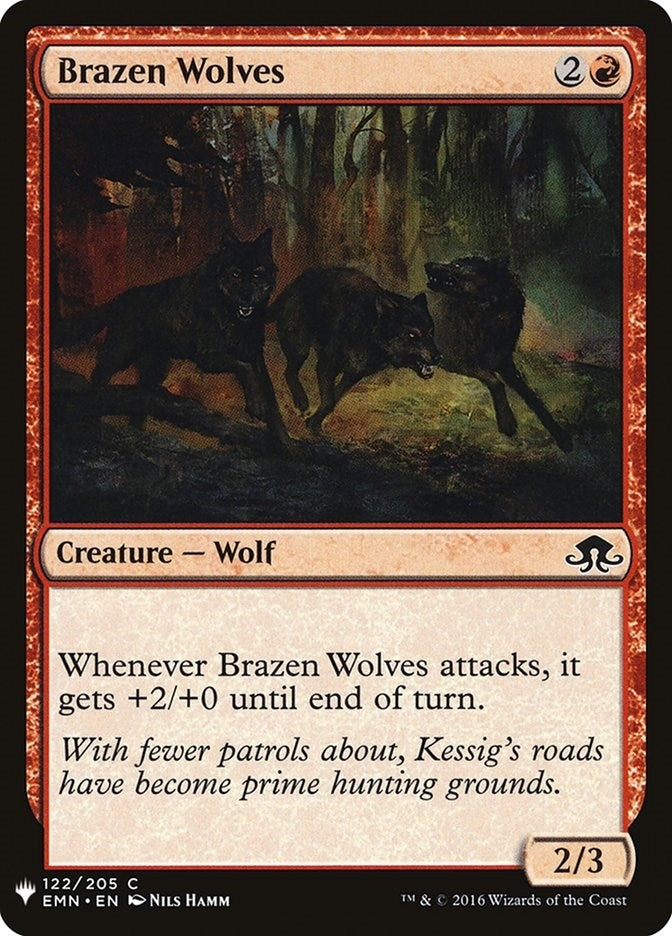 Image for Brazen Wolves (122) [The List Reprints] - Magic: The Gathering