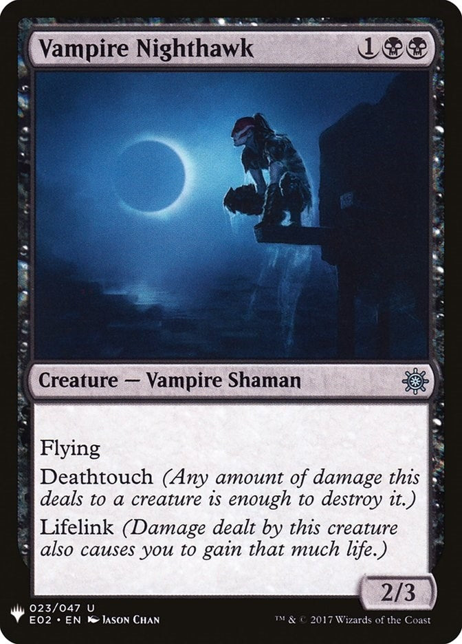 Image for Vampire Nighthawk (E02) (23) [The List Reprints] - Magic: The Gathering