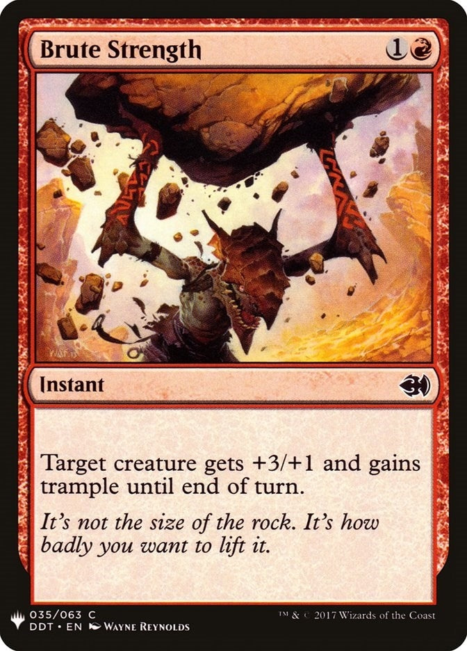 Image for Brute Strength (35) [The List Reprints] - Magic: The Gathering