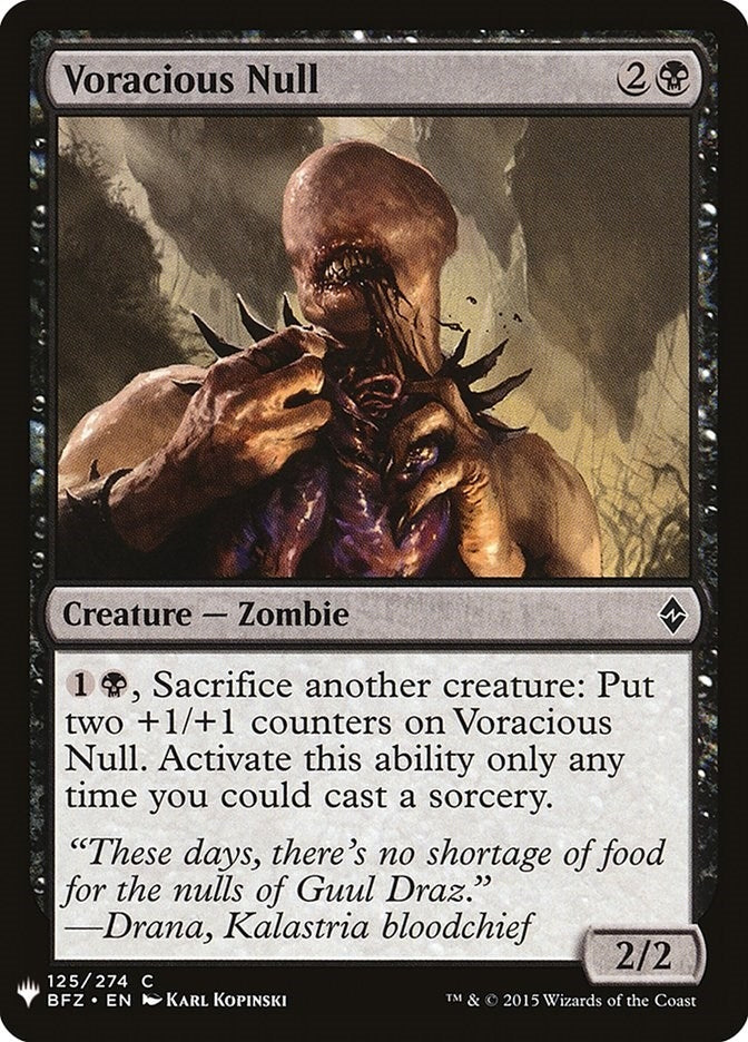 Image for Voracious Null (125) [The List Reprints] - Magic: The Gathering